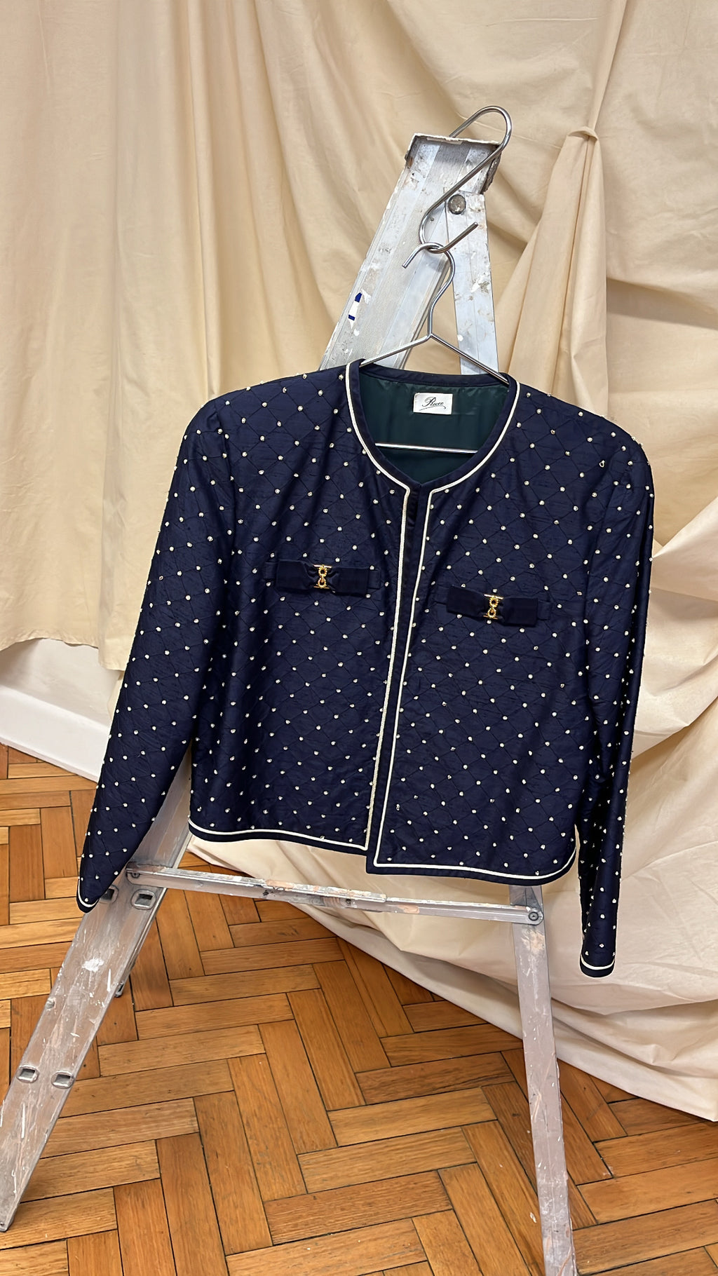 80's Cropped Silk Jacket