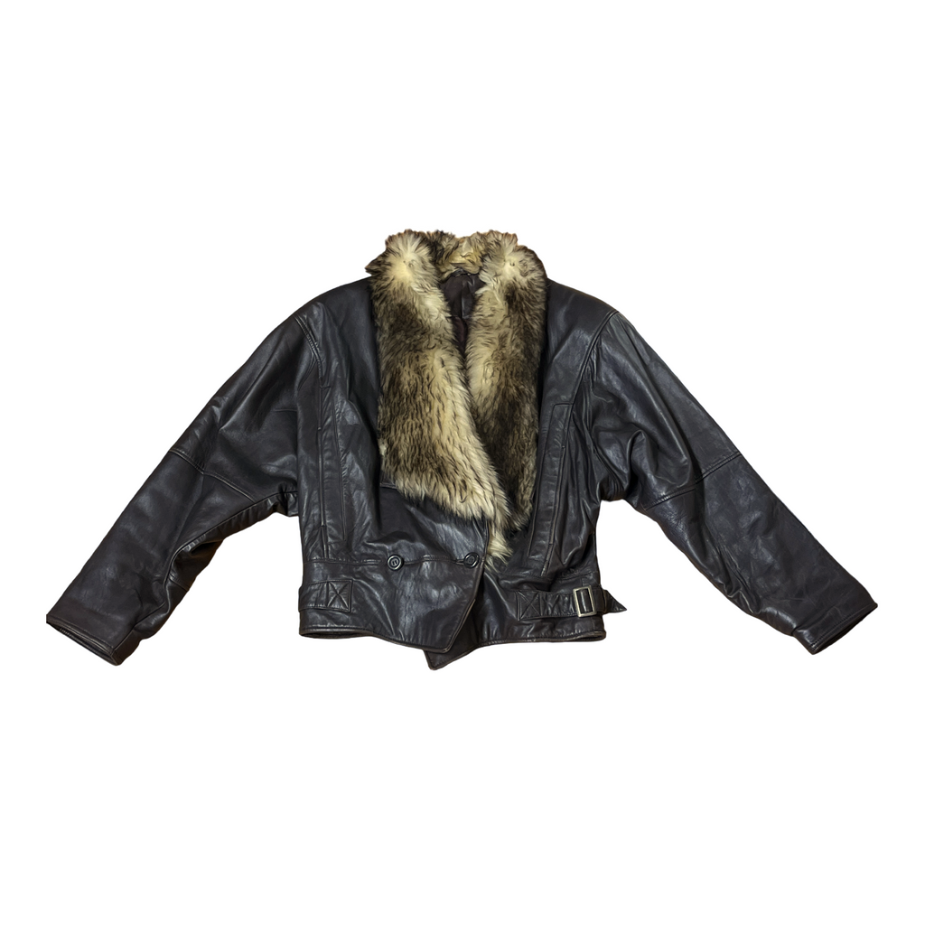 Vintage Leather Bomber