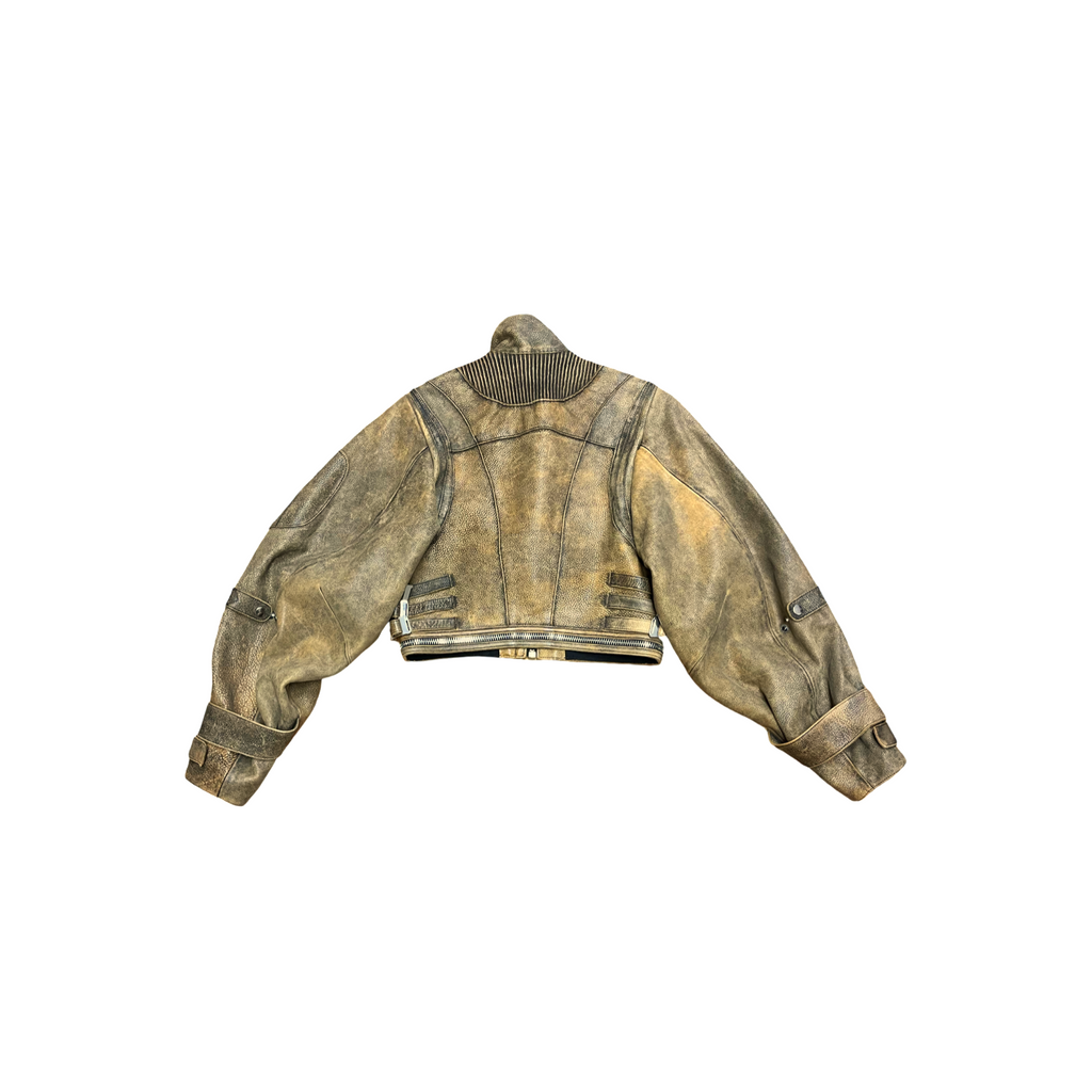 No Faith Studio Leather Bomber