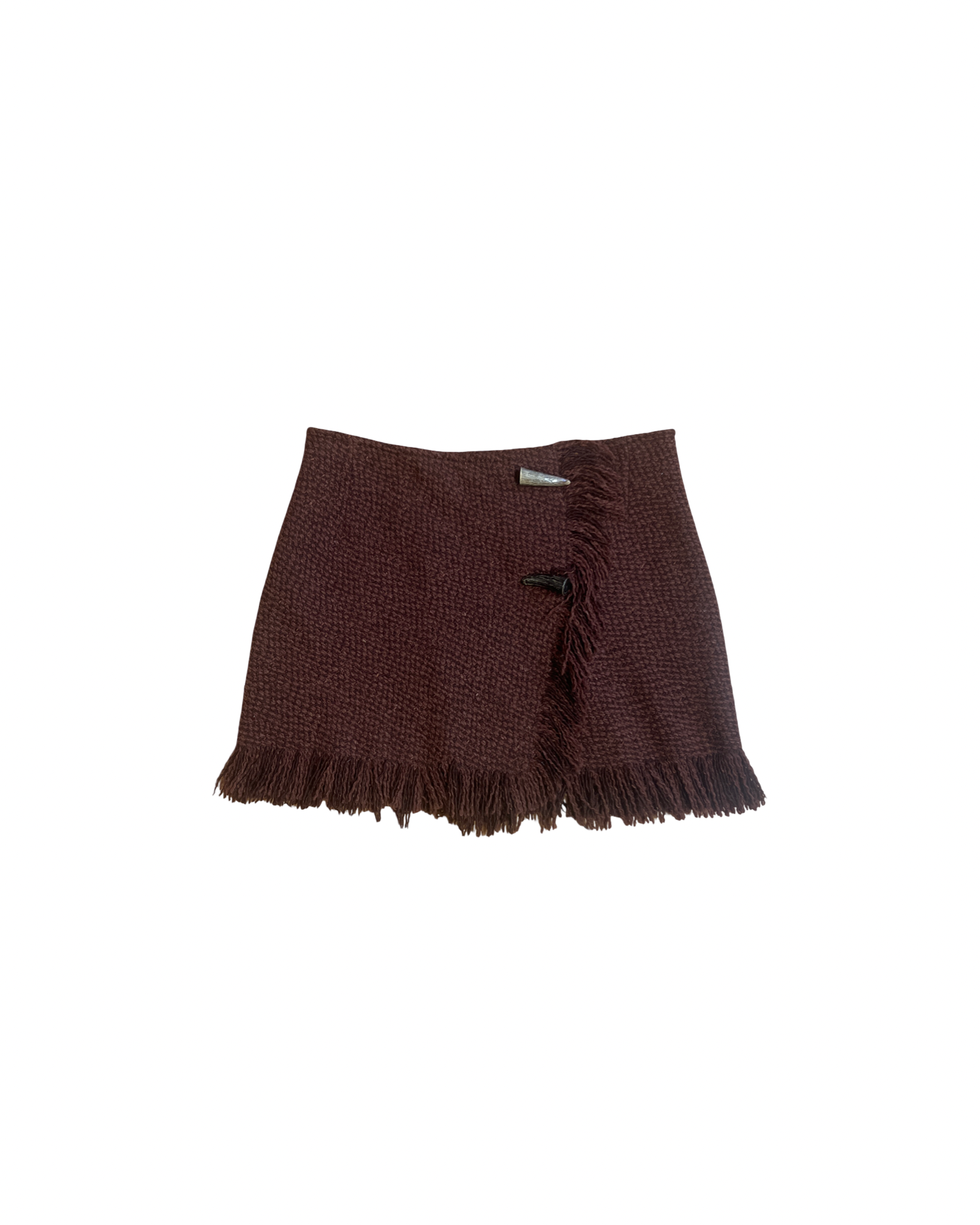 Lawrence Steele Italian Woven Wool Skirt