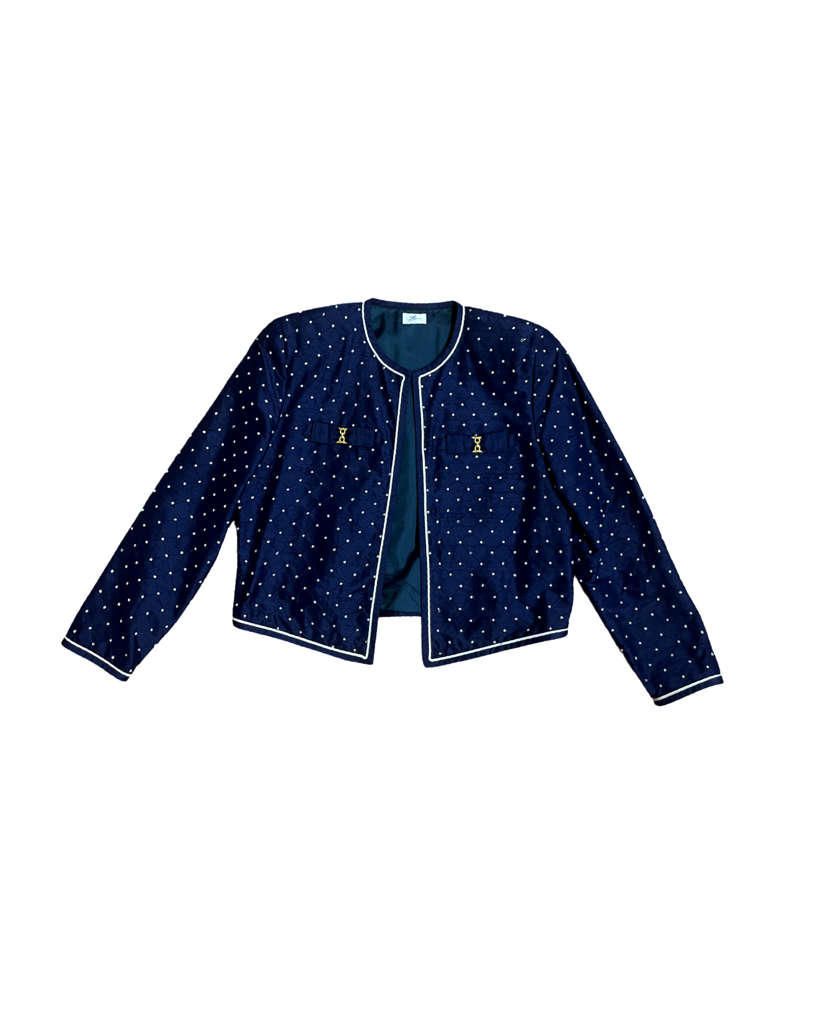 80's Cropped Silk Jacket